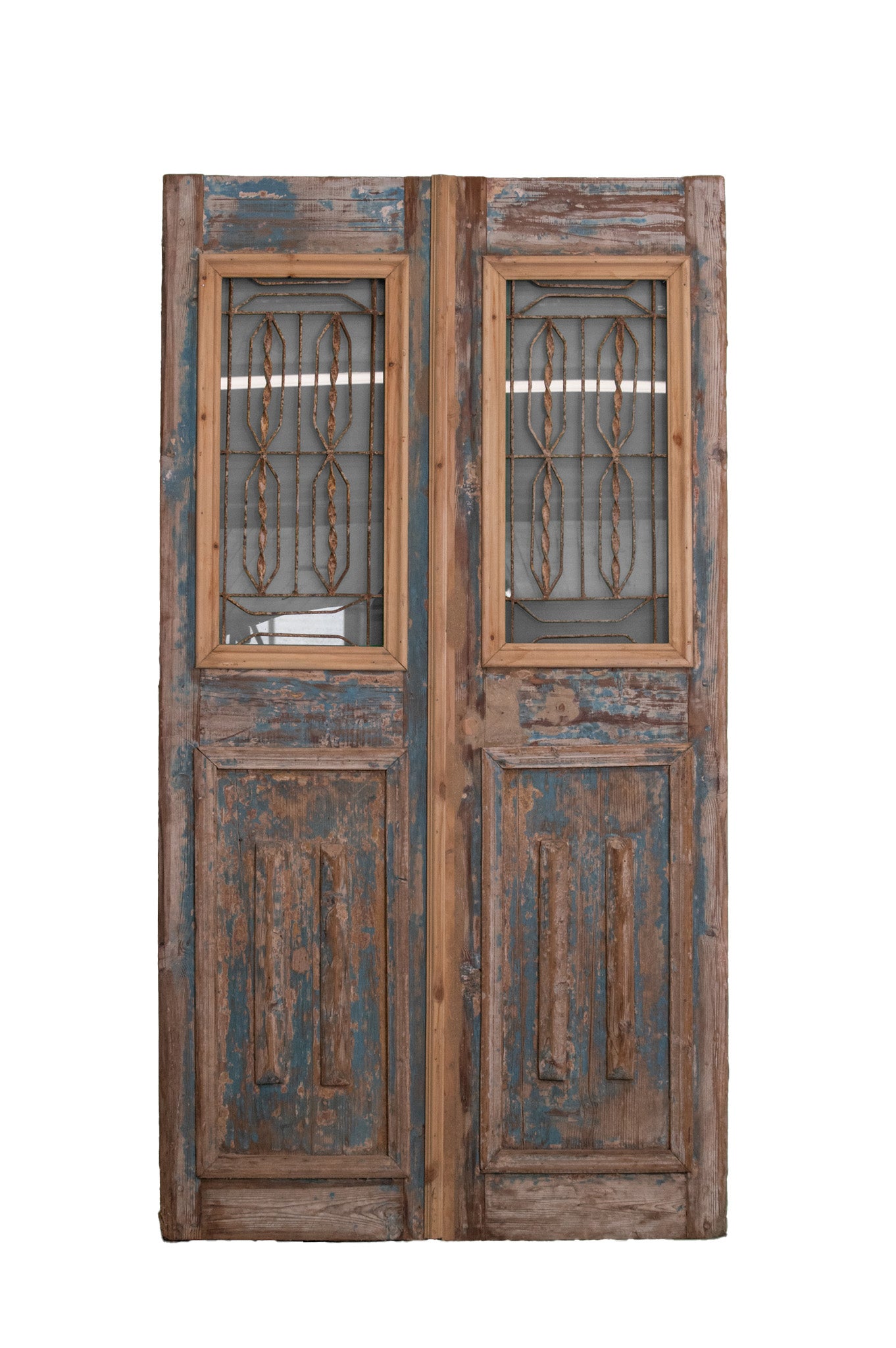 Iron Top Panel Painted Pair - 899529C