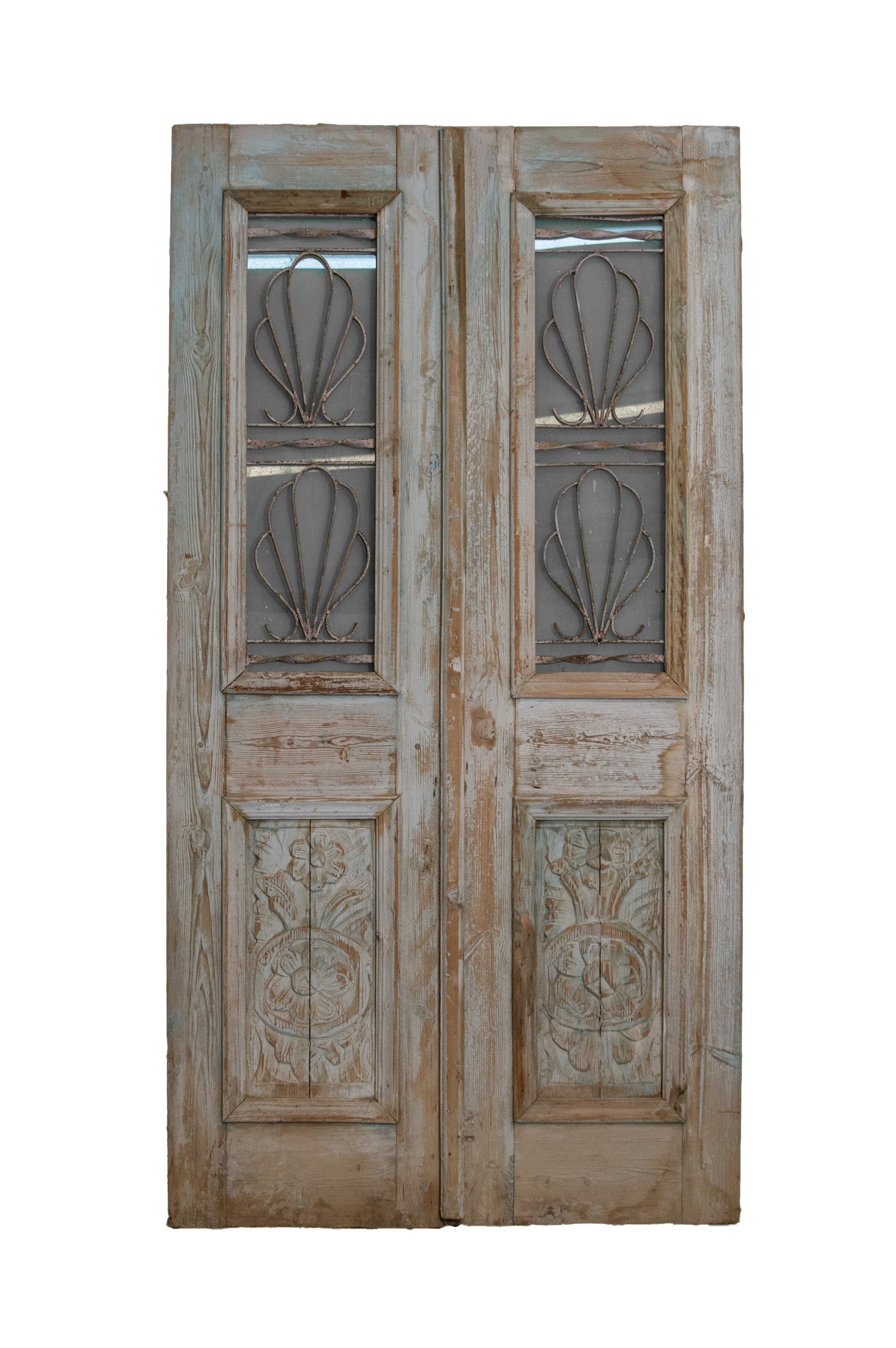 Iron Top Panel Painted Pair - 2405202