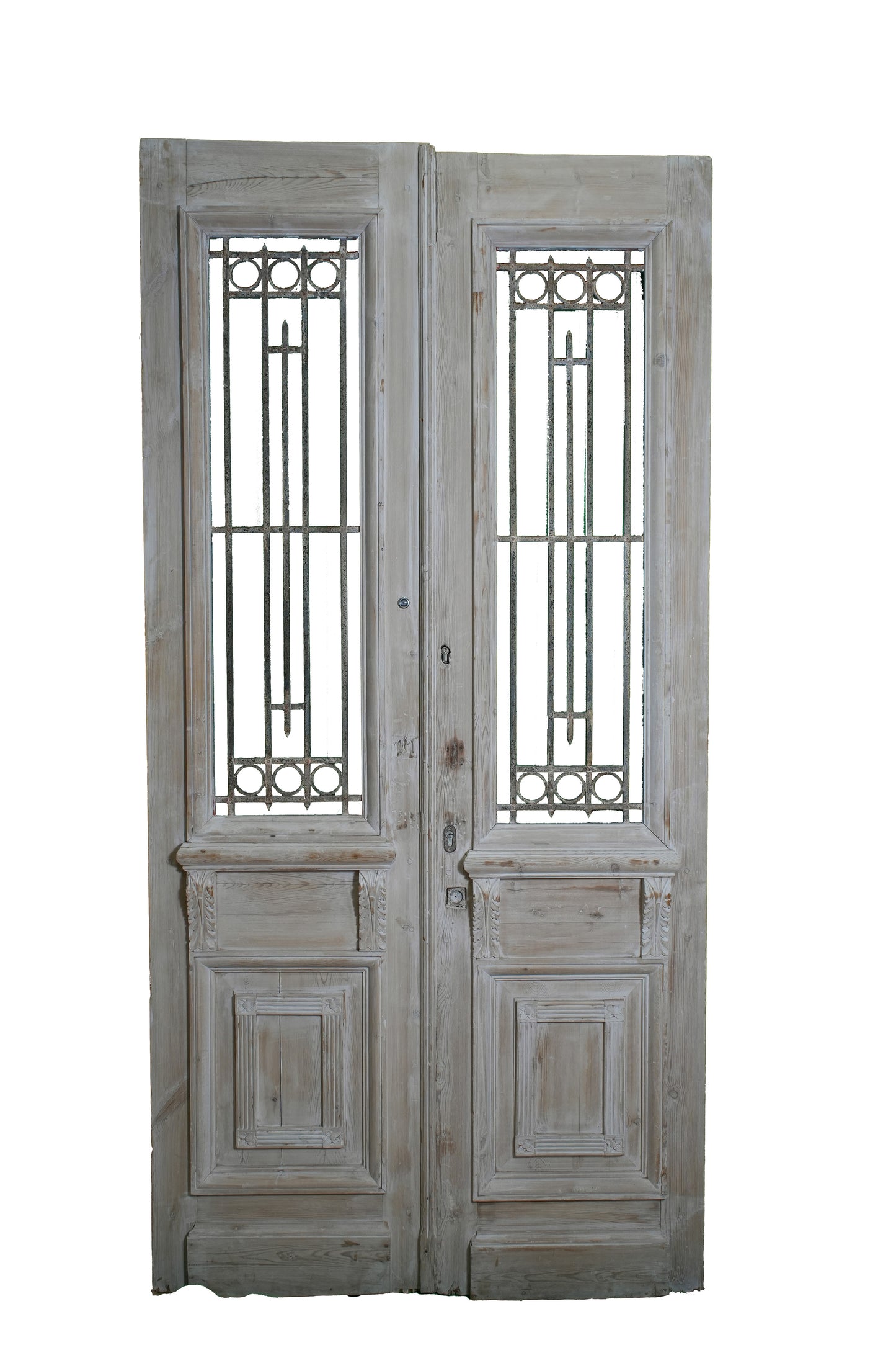 Whitewashed Iron Door - HJ043931
