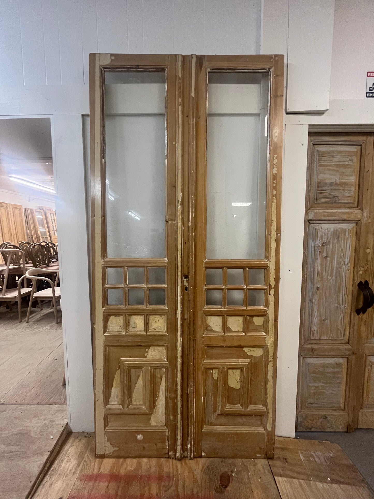 5431732 Pair of Beveled Glass European Doors
