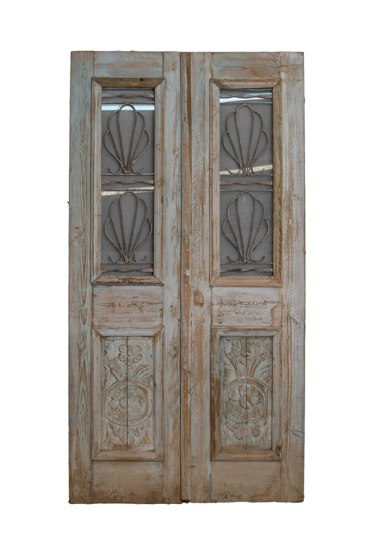 Iron Top Panel Painted Pair - 2405202