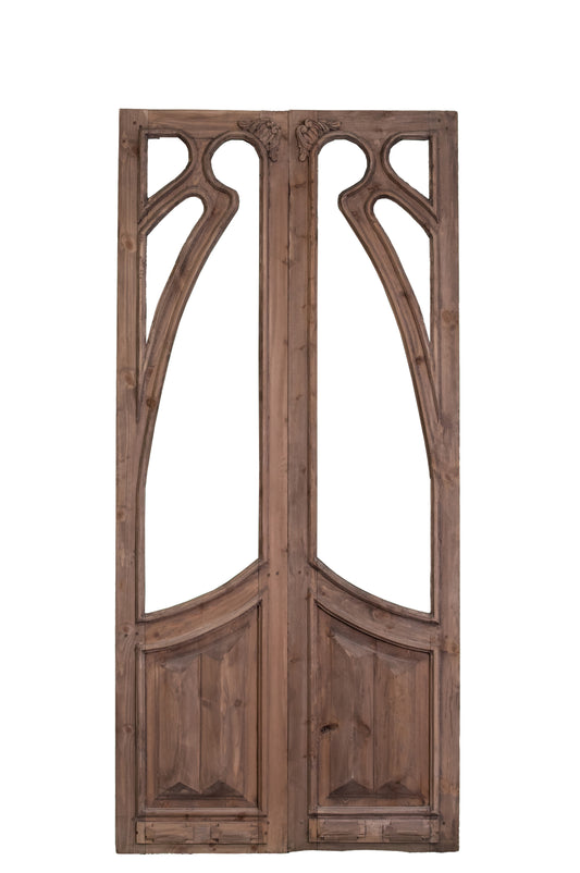 Glass Panels with Carved Top - X6894918